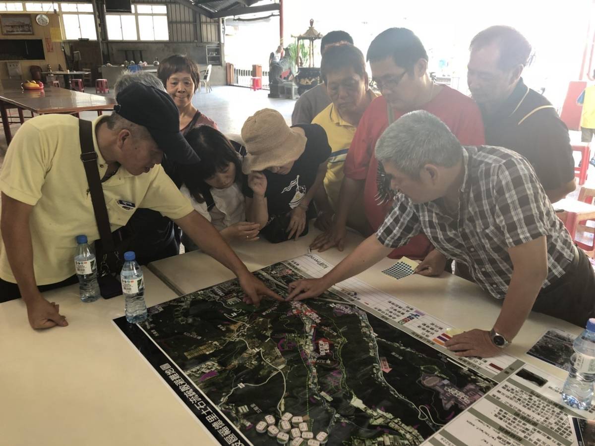 五股區福德里土石流防災兵棋推演