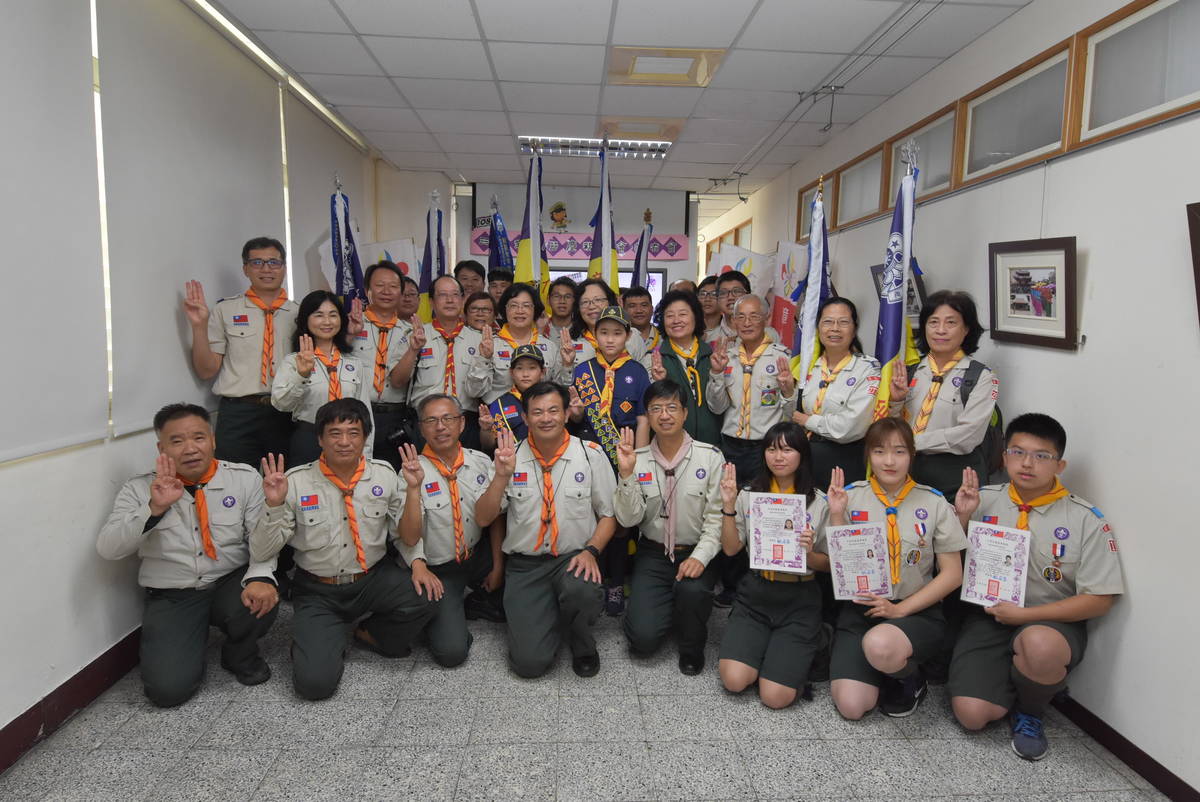 三五童軍節慶祝大會全體大合影