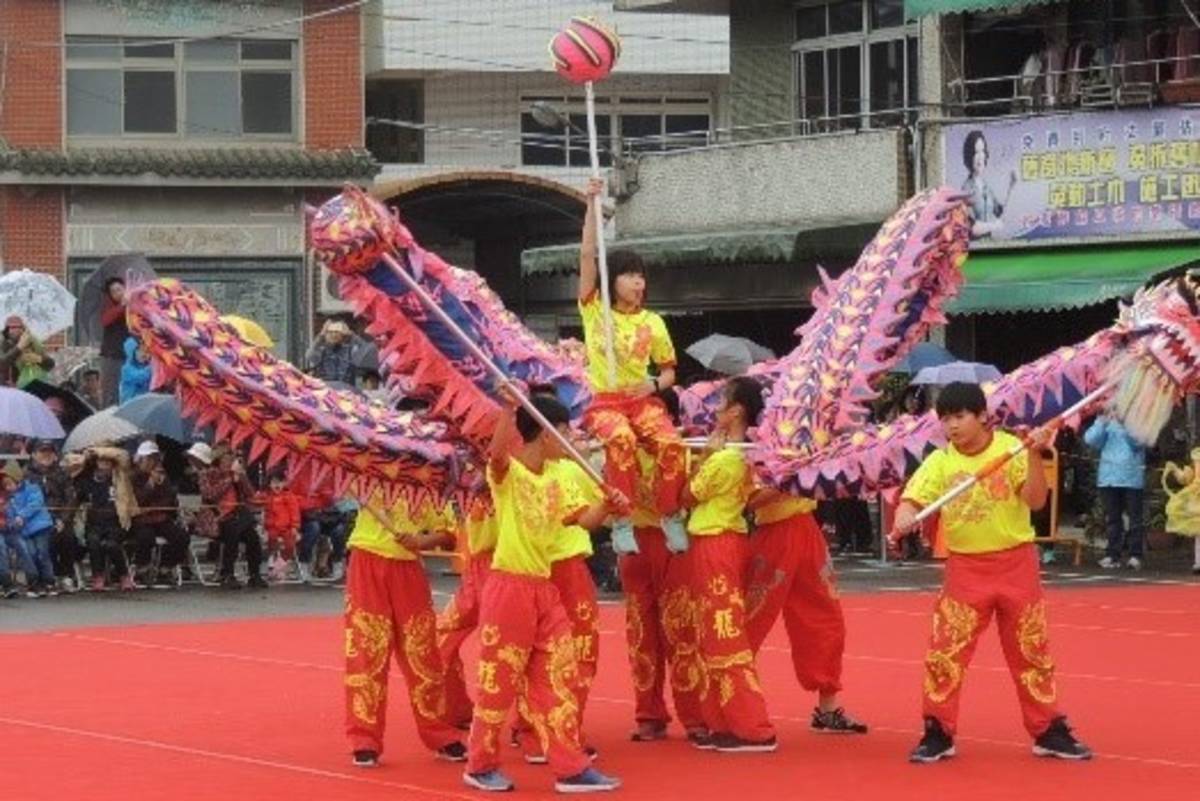 苗栗縣造橋國小舞龍隊。(體育署提供)