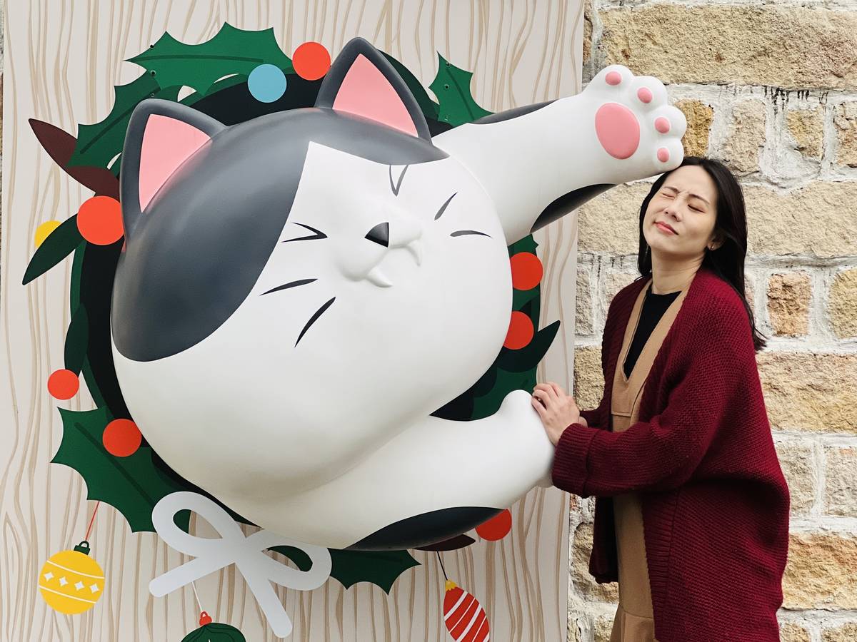 淡水海關碼頭「巨型貓屋」 讓古蹟從裡到外都可愛