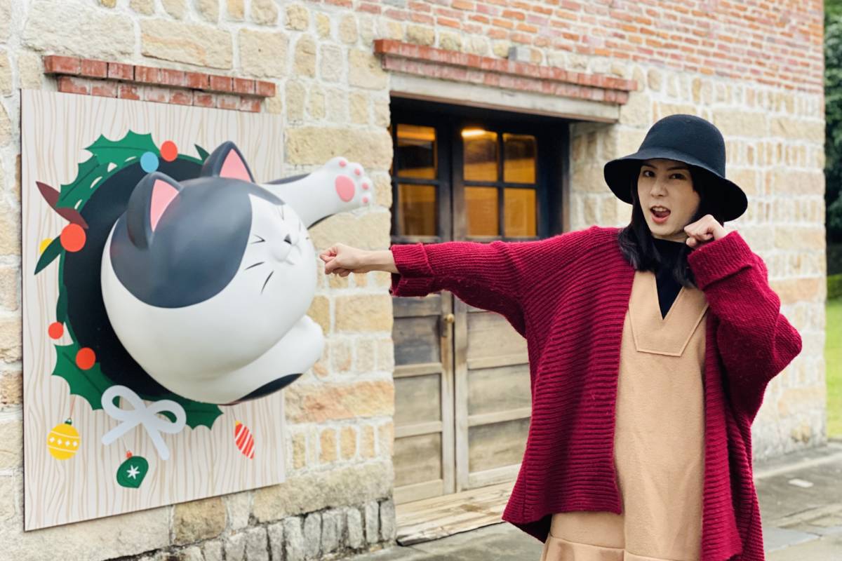 淡水海關碼頭「巨型貓屋」 讓古蹟從裡到外都可愛