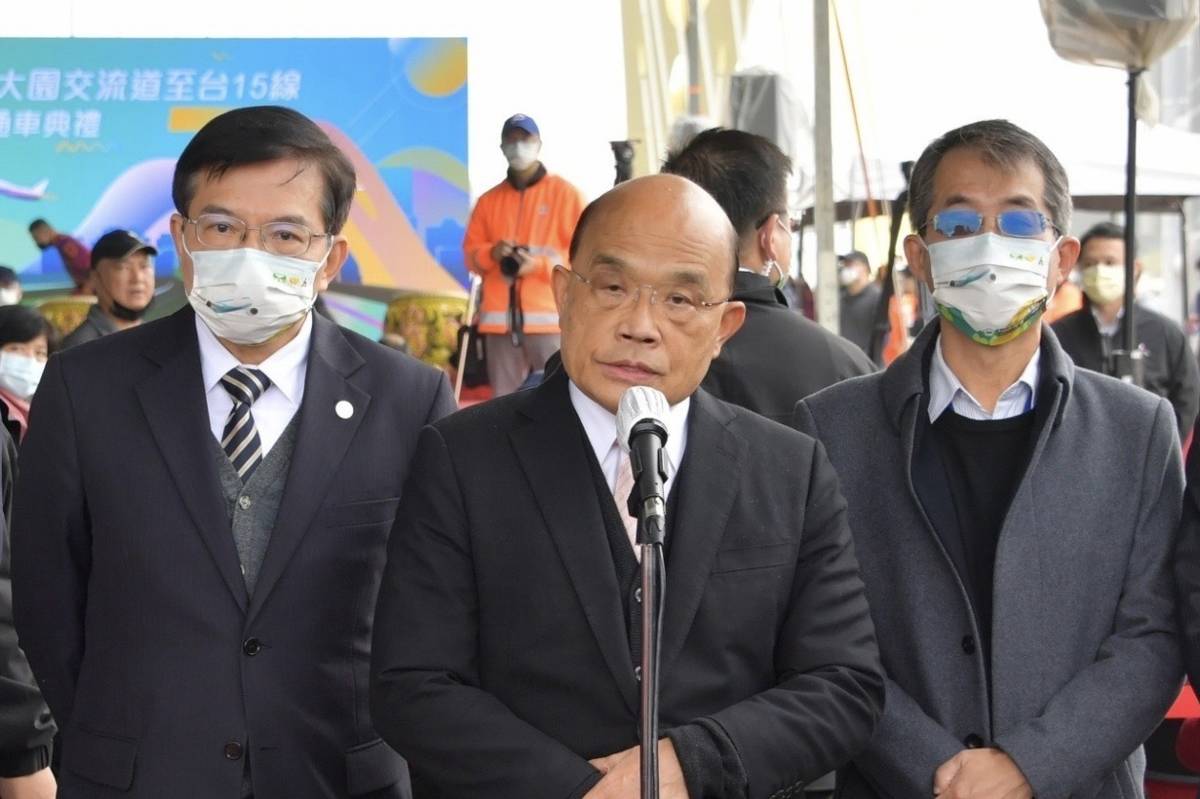 行政院院長蘇貞昌接受媒體聯訪