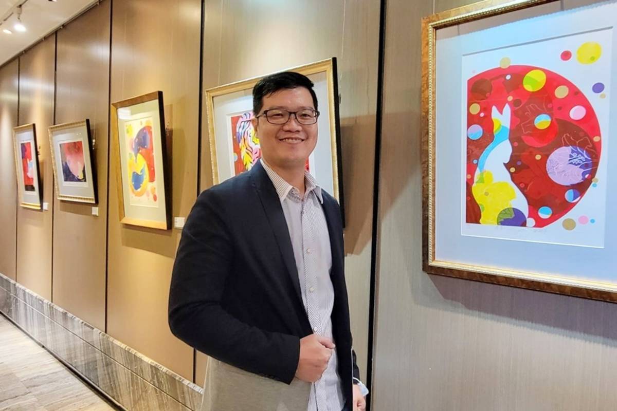 「春．喜」田文筆版印年畫創作個展，即日起於臺東桂田酒店3樓舉行。