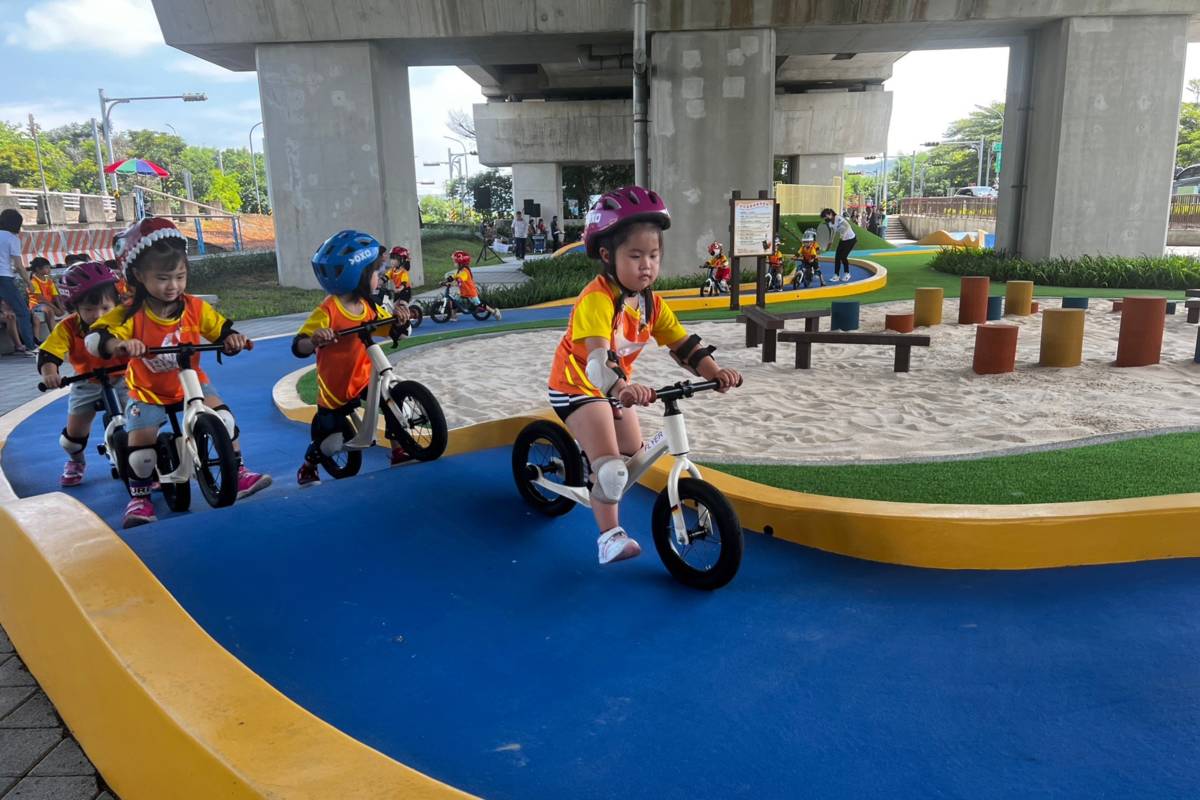 「田中滑步車公園」希望能讓孩子從小培養對自行車的興趣(圖片來源：參山處提供)