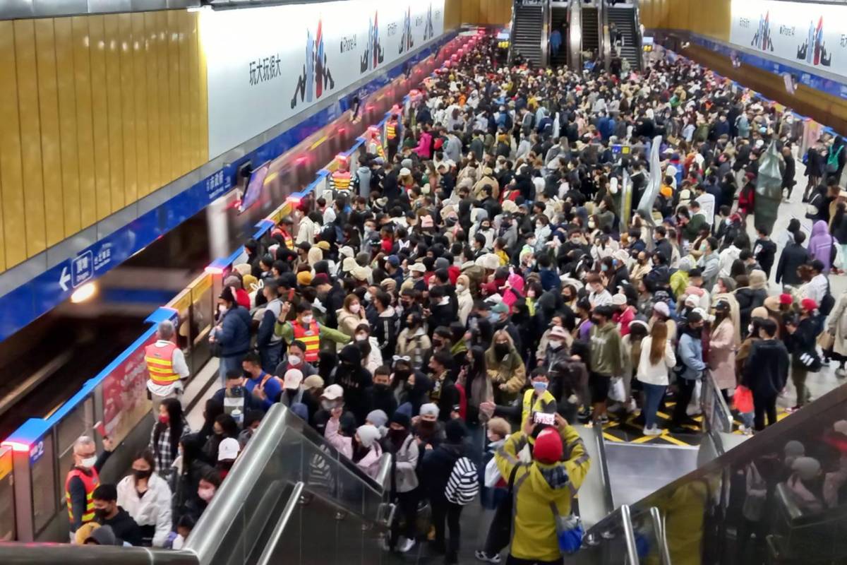 跨年晚會人潮眾多，臺北捷運連續42小時不收班疏運人潮