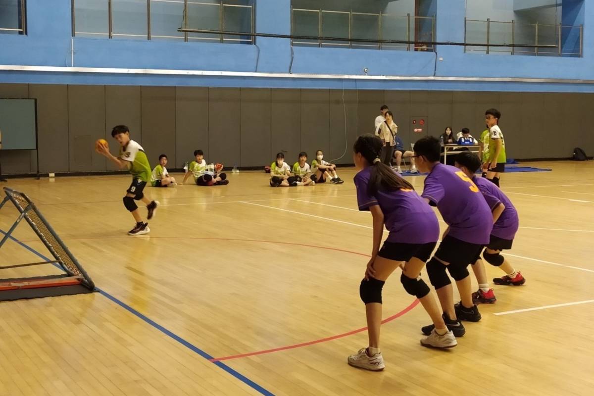 臺北市112學年度教育盃中小學巧固球錦標賽在臺北體育館1樓綜合球館舉行