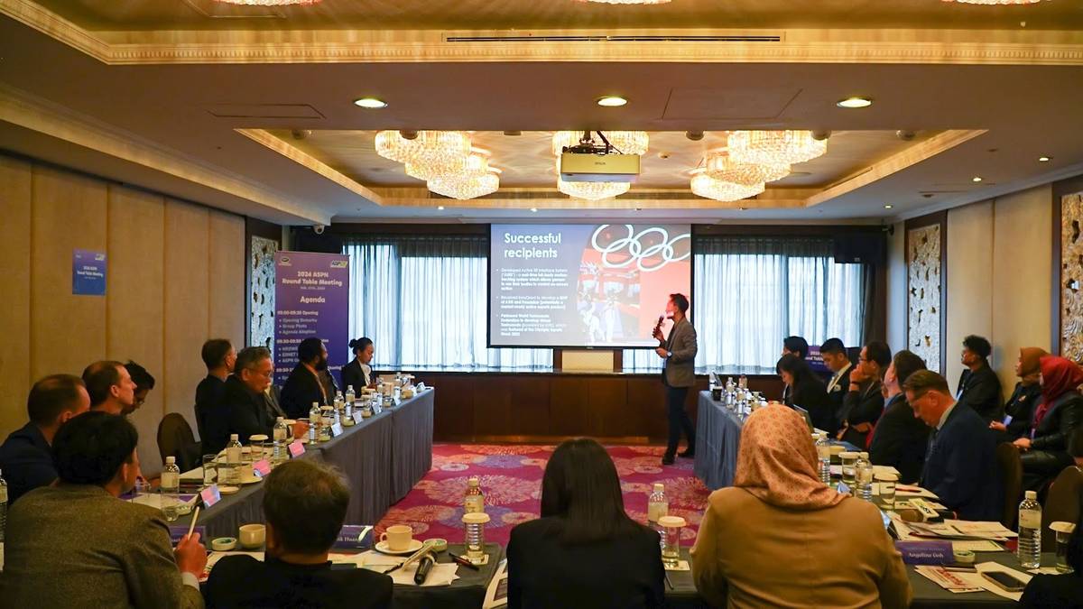 ASPN平臺由APEC各經濟體的體育相關部門、國際運動組織及國內外學者專家等代表參與，進行政策對話及案例分享，今年的會議以運動創新及品牌城市國際賽事為主題 (體育署提供)