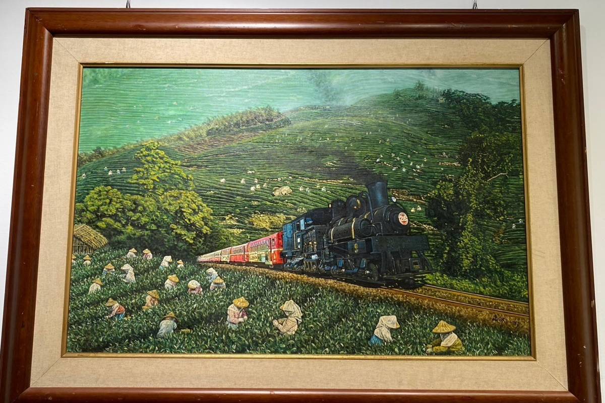 愛心畫家柳清松的繪畫主題來自於他對生活的觀察(圖片來源：彰化生活美學館提供)