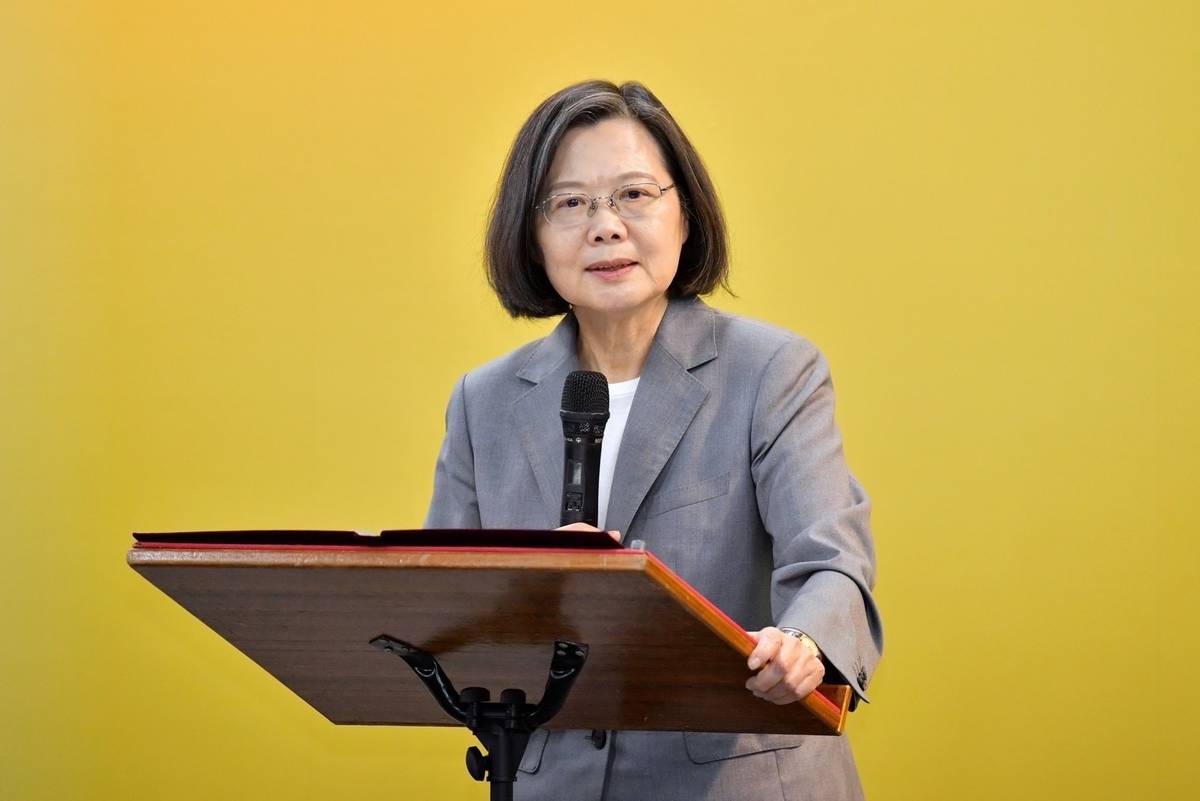 總統蔡英文期許媒體從業人員把關資訊，持續發揮社會公器的專業力量 (行政院提供)