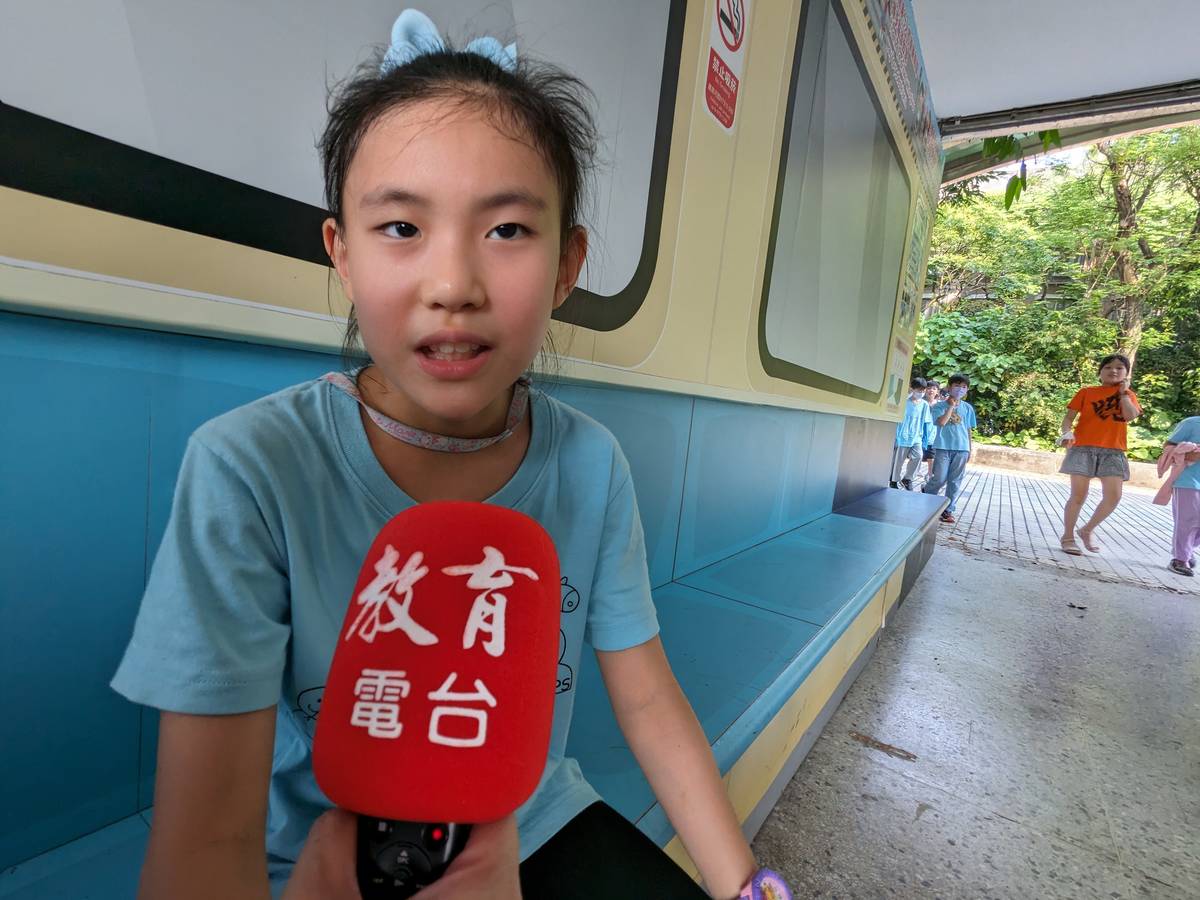 四年級學生黃歆媛覺得活動很有意義，讓她可以運動，還能募錢幫助弱勢