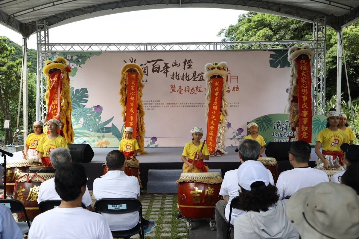 特別邀請瑞芳吉慶國小擂鼓舞獅隊小朋友帶來熱情的演出歡迎日本宮城縣的貴賓。