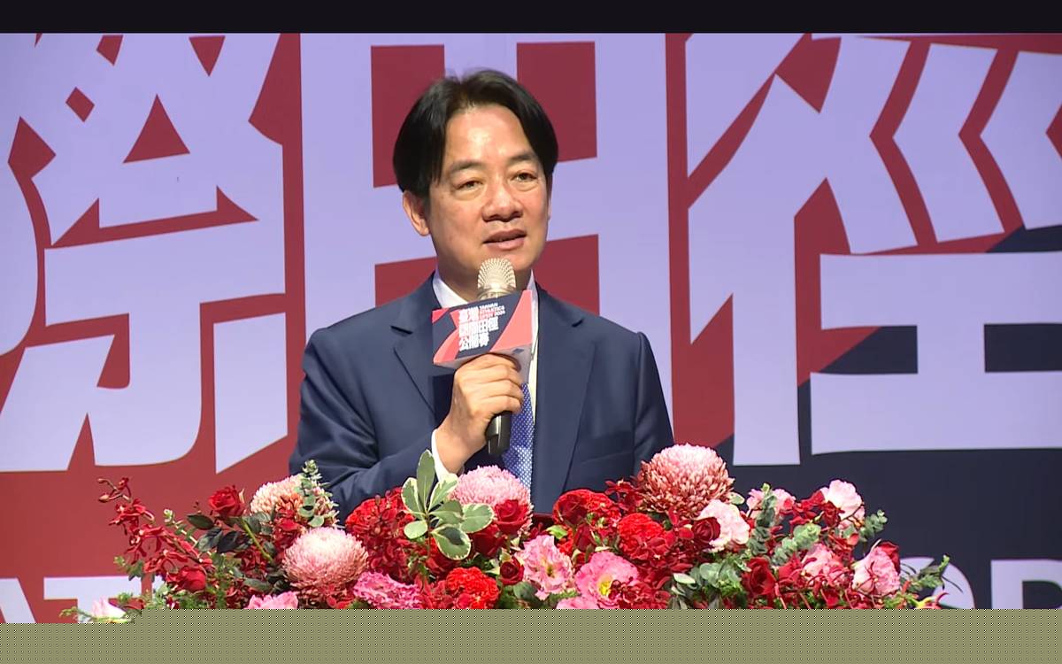 賴清德總統出席出席「2024臺灣國際田徑公開賽」開幕典禮並致詞 (總統府提供)