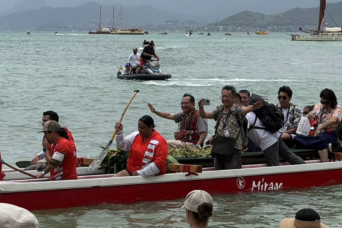 臺東縣政府團隊前往夏威夷主參加太平洋藝術節，交流文化藝術。(臺東縣政府提供)