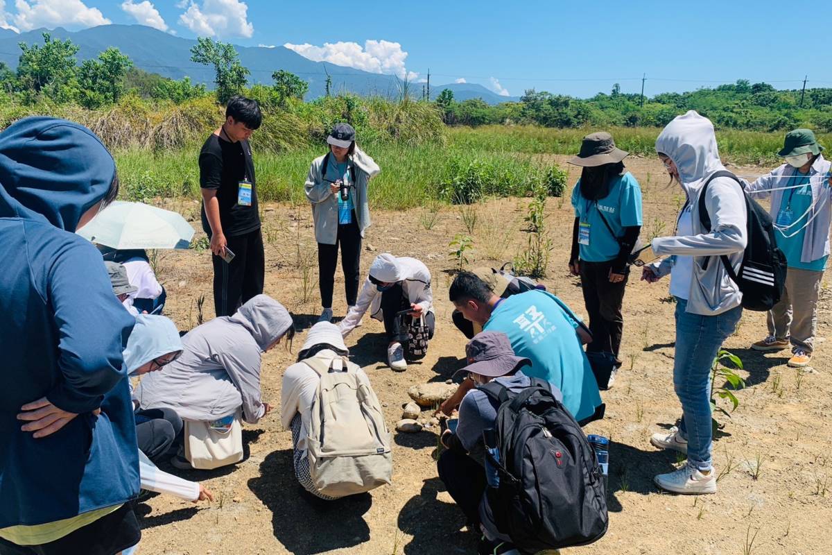 112年學習性青聚點濕地變乾地(照片由觀魚工作室提供)