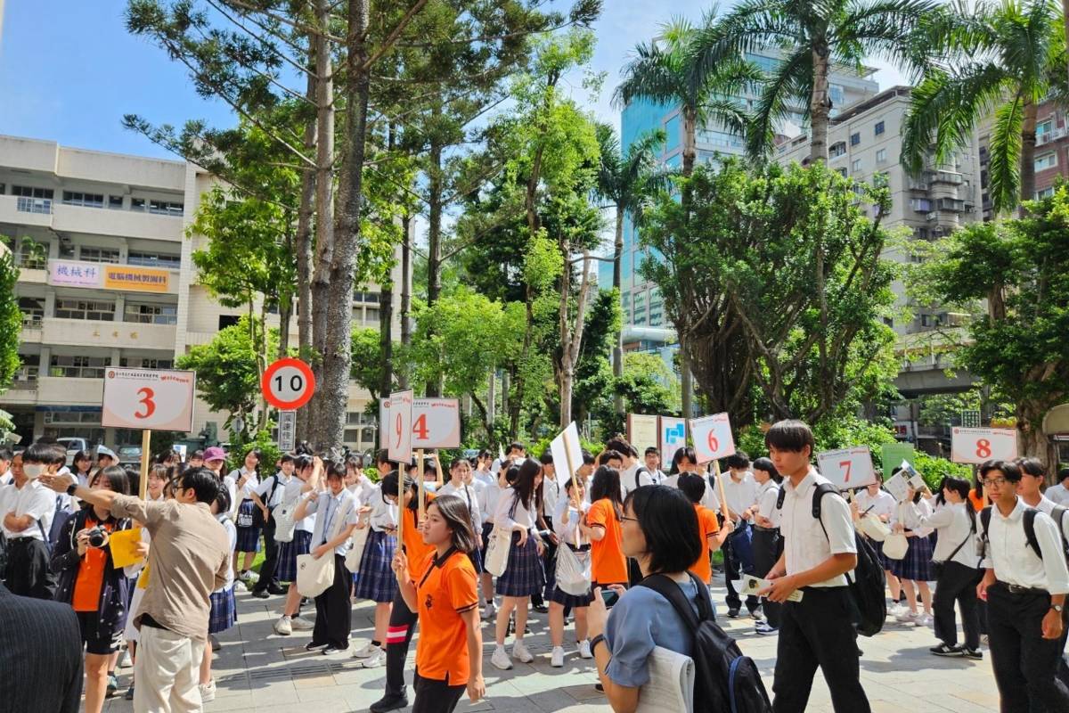 大安高工學生熱烈歡迎來自日本的學伴