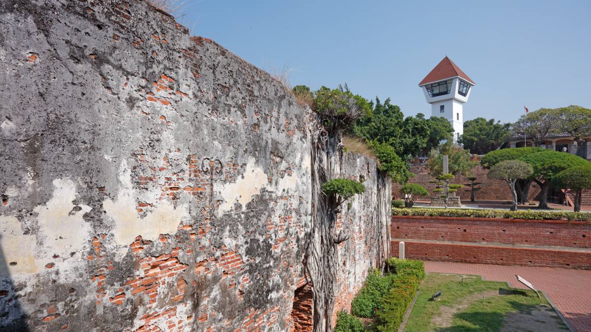 現存的一段熱蘭遮堡遺構，也是臺南400的起源之地