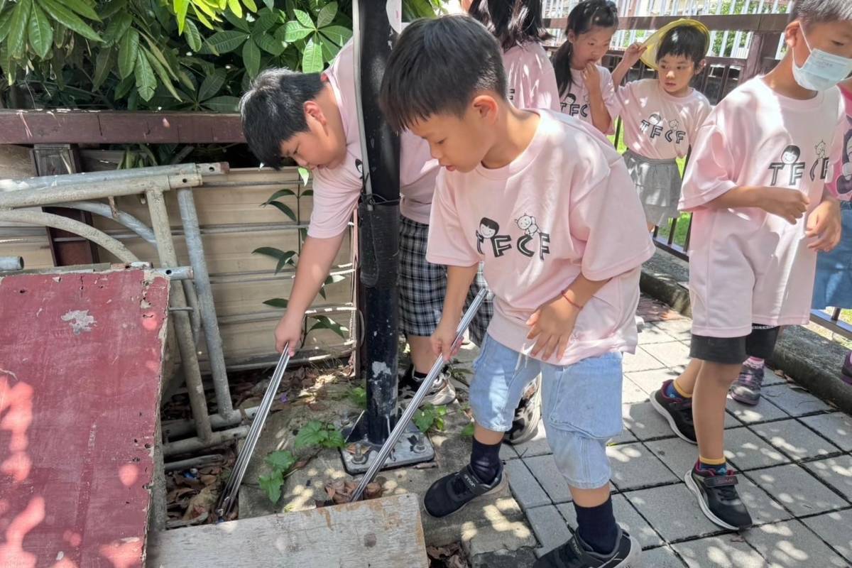 彰化家扶學生利用暑假為環境保護盡一份心力(圖片來源：彰化家扶提供)