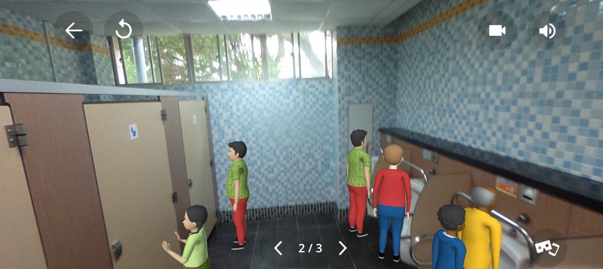 臺北特教學校透過「CoSpaces」結合如廁行為提問卡，提高對性別平等的理解與尊重