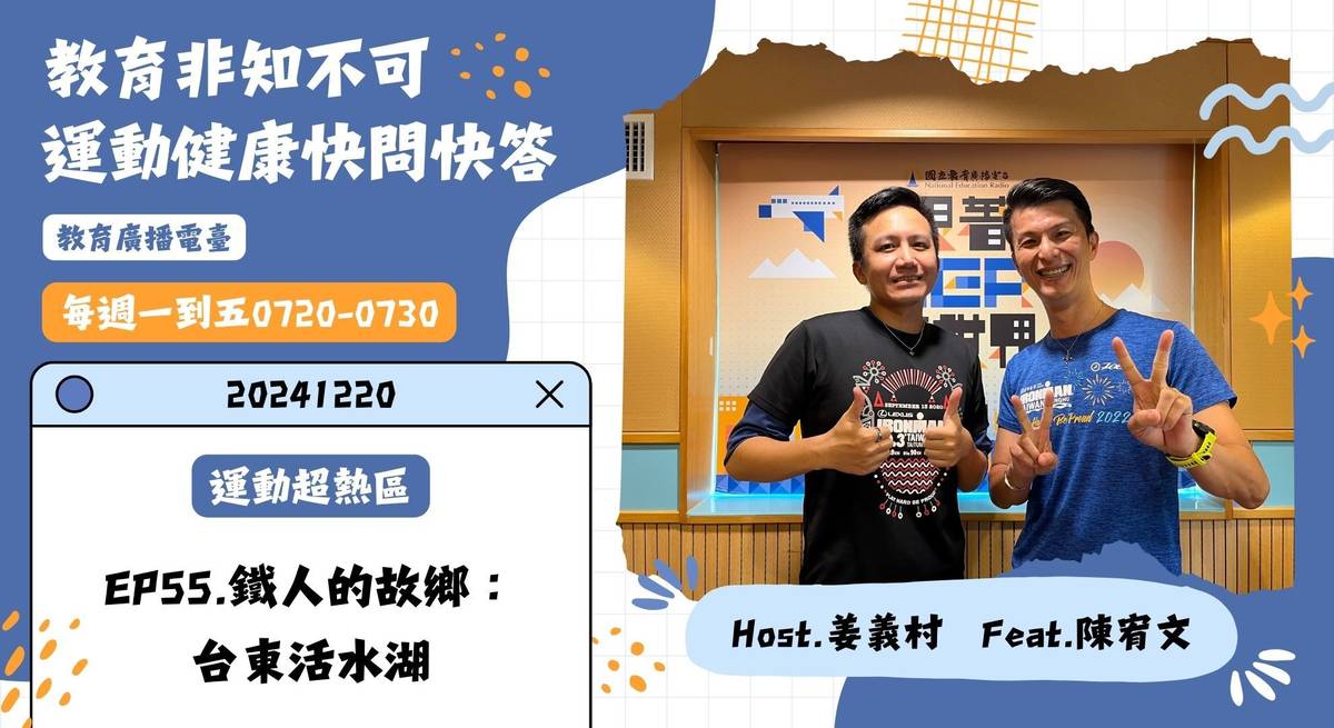 EP55-鐵人的故鄉：台東活水湖｜運動健康快問快答