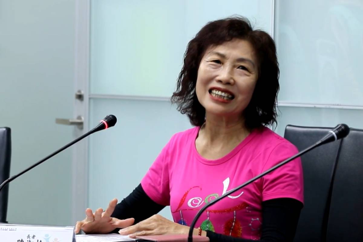 民眾陳小姐表示，透過教學影片學習如何正確使用體健設施，降低運動傷害