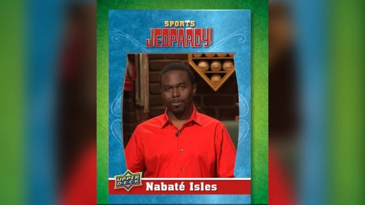 Nabaté in the sports Jeopardy game show!
.
Nabaté 出現在體育 《危險邊緣》 遊戲節目中！