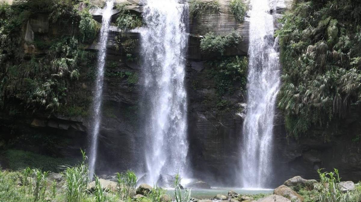 竹山地心谷美麗的峽谷流水地貌有「西部太魯閣」美譽(圖片來源：張惠美提供)