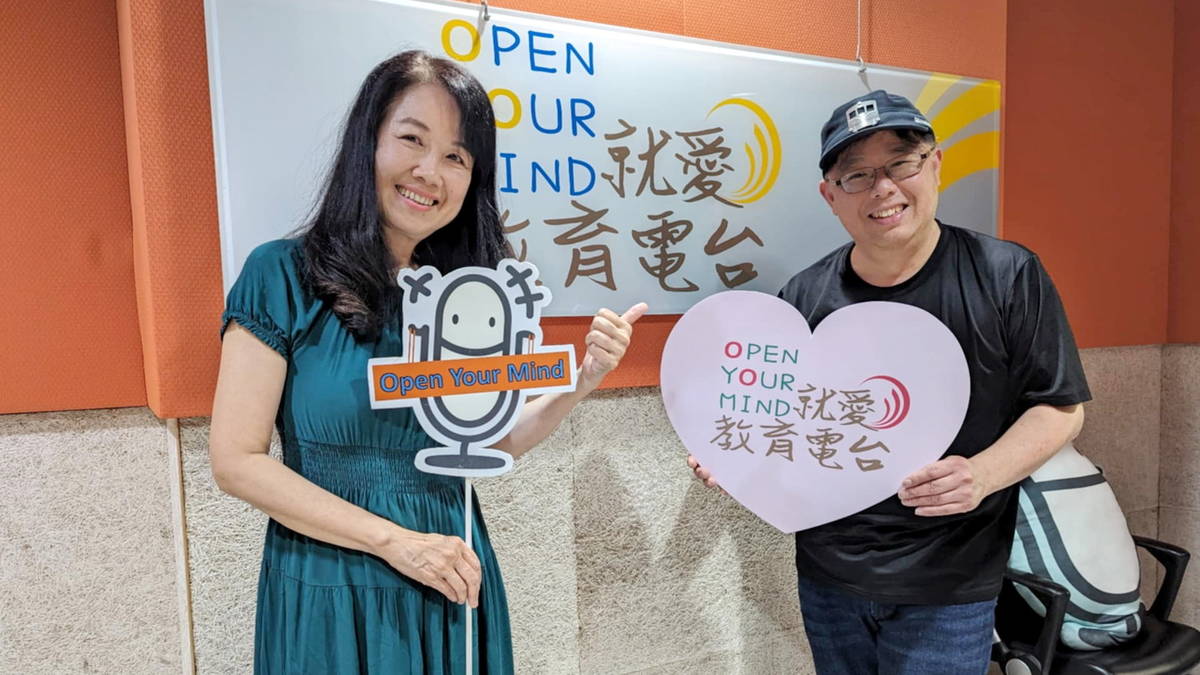 福井食堂創辦人陳朝強來微笑達文西節目接受專訪。
