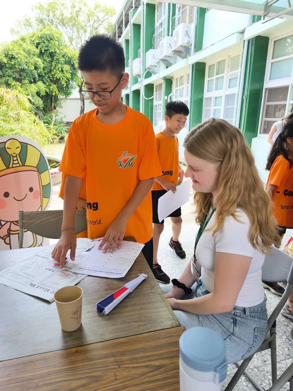 113年5月19日在嘉義縣水上鄉成功國小舉行相見歡, 小學伴英文字自我介紹相見歡