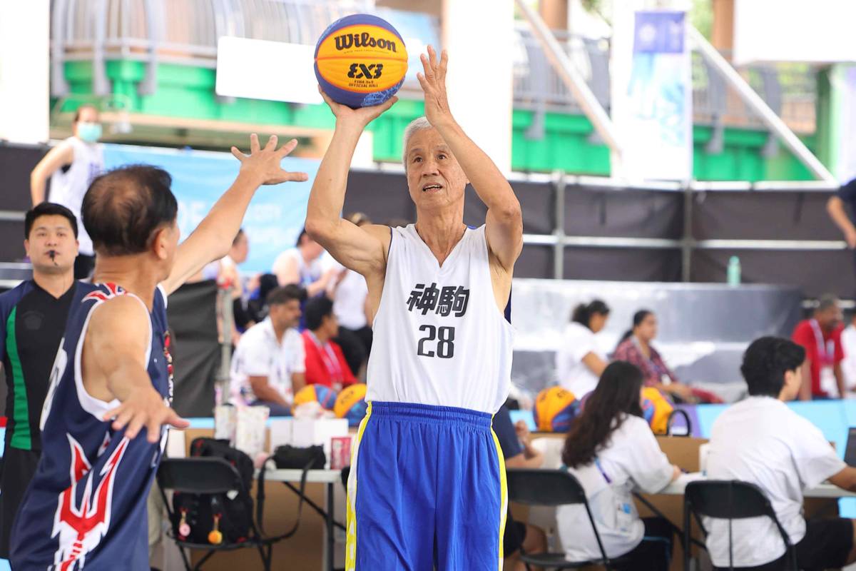75歲的檀徵麟是來自「神駒隊」的球員。(新北體育局提供)