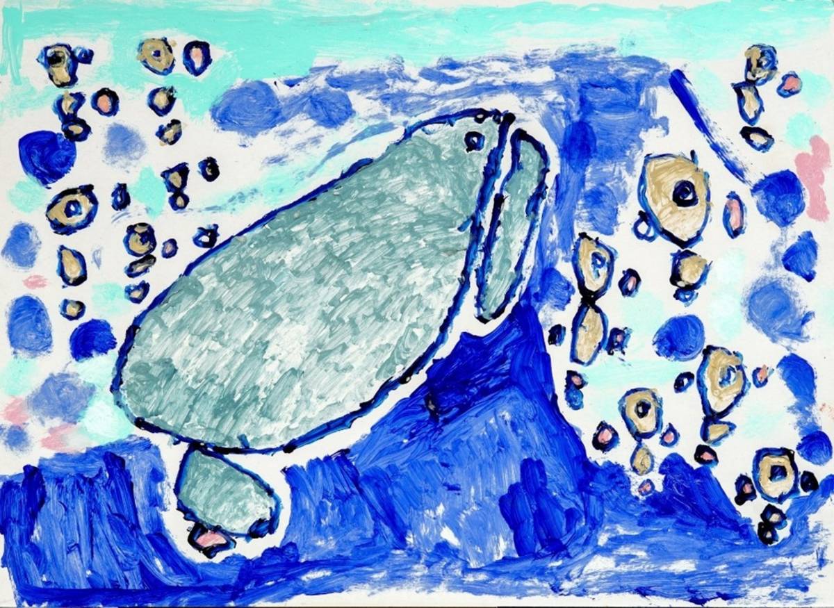 青年藝術家 曾于涵作品《溫柔的鯨魚》