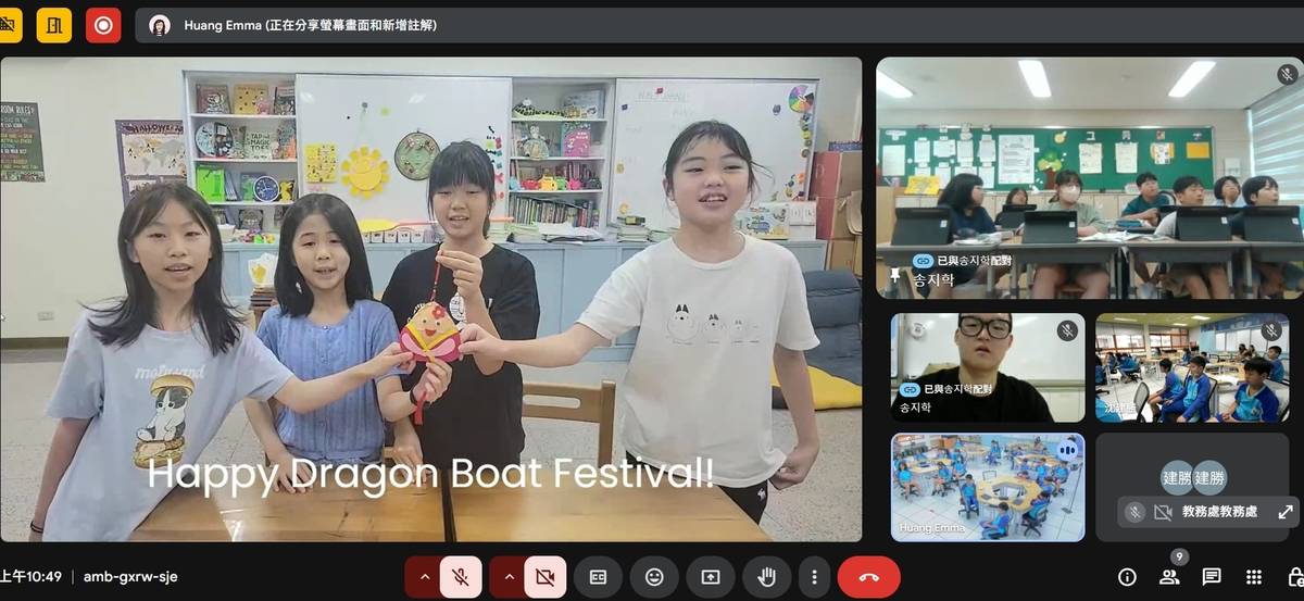 韓國學生祝福臺灣端午快樂