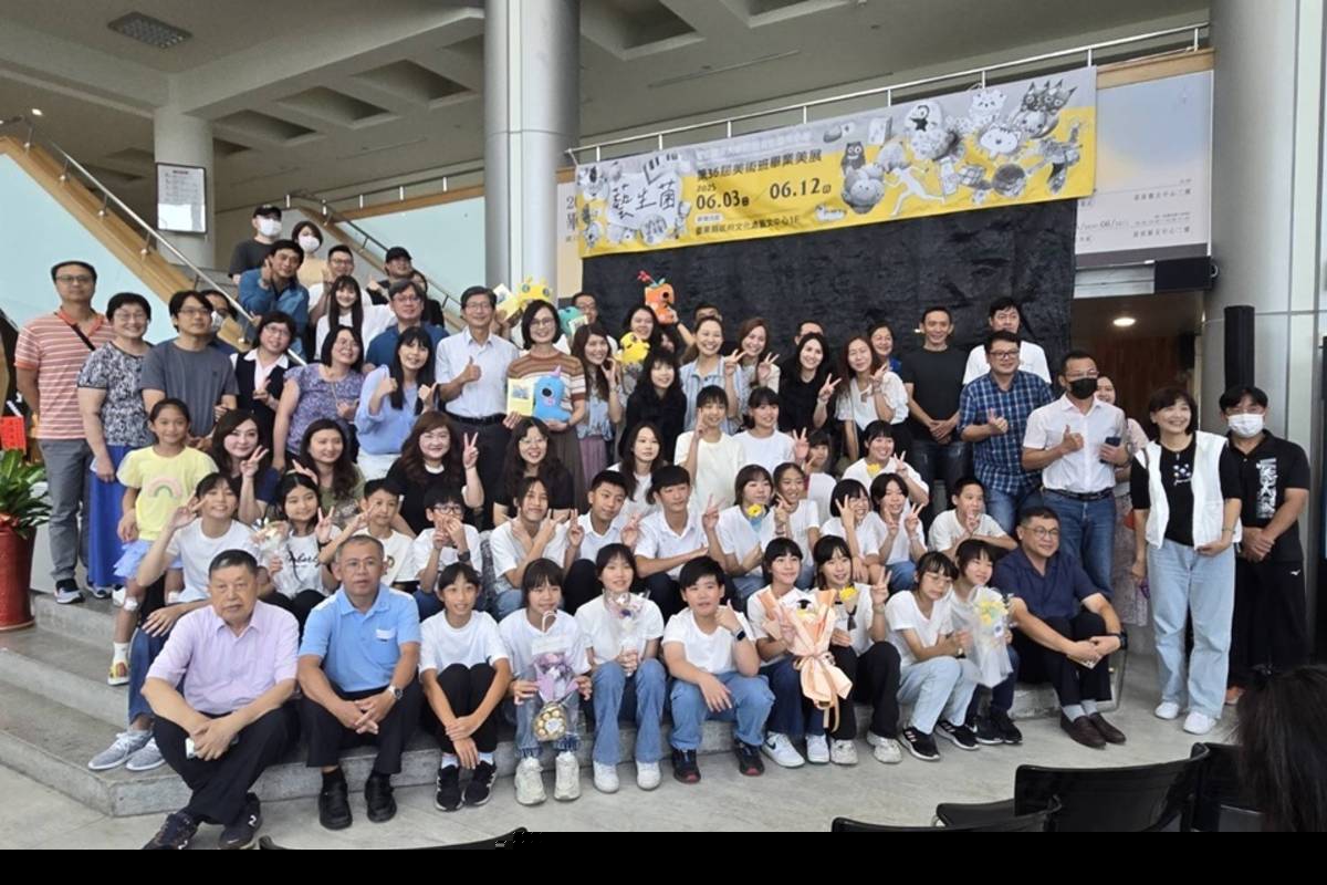 國立臺東大學附設實驗小學美術班畢業展《藝生菌》，即日起在臺東縣文化處藝文中心登場，作品含括平面、立體、攝影、藍染、藍晒、數位及生成式AI應用等，媒材多元。