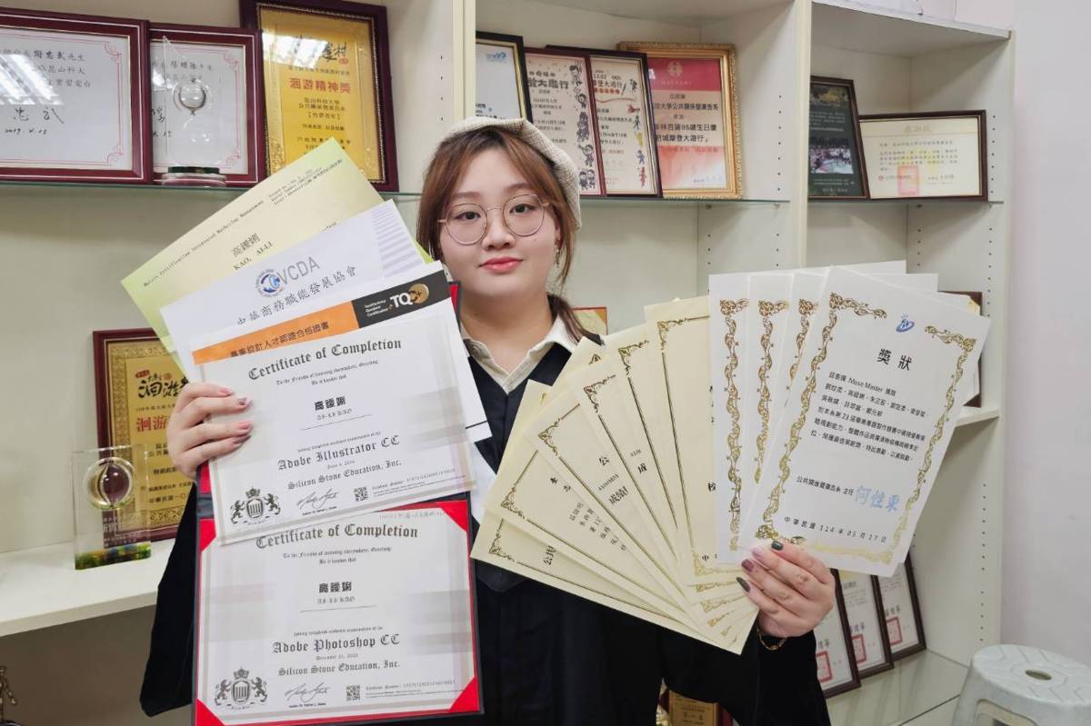 高鑀娳接軌產學展現公廣人跨域實力， 獲頒智育、群育獎