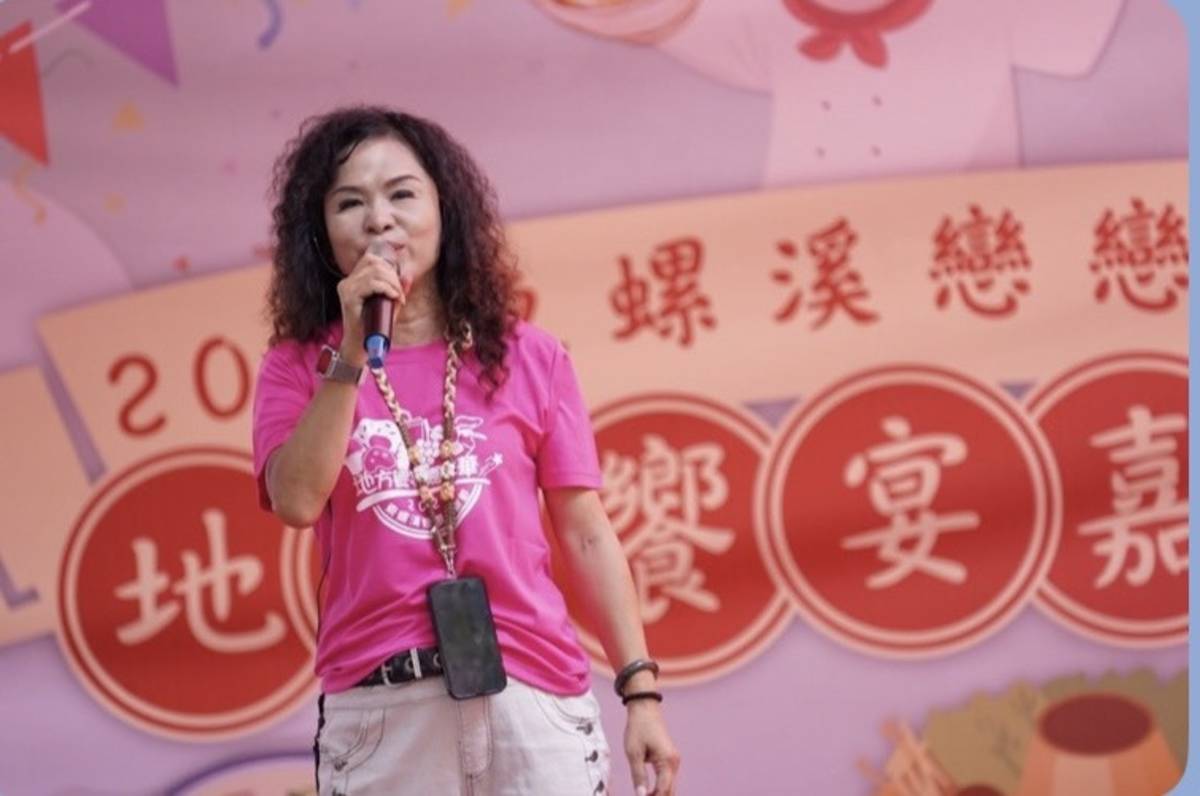 林執行長為東螺溪戀戀欒樹節活動開場