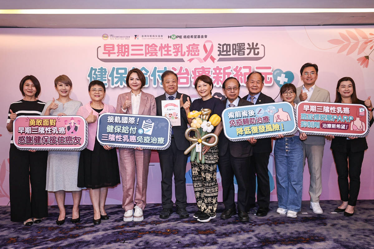 早期三陰性乳癌治療大突破 雙治療皆納入健保