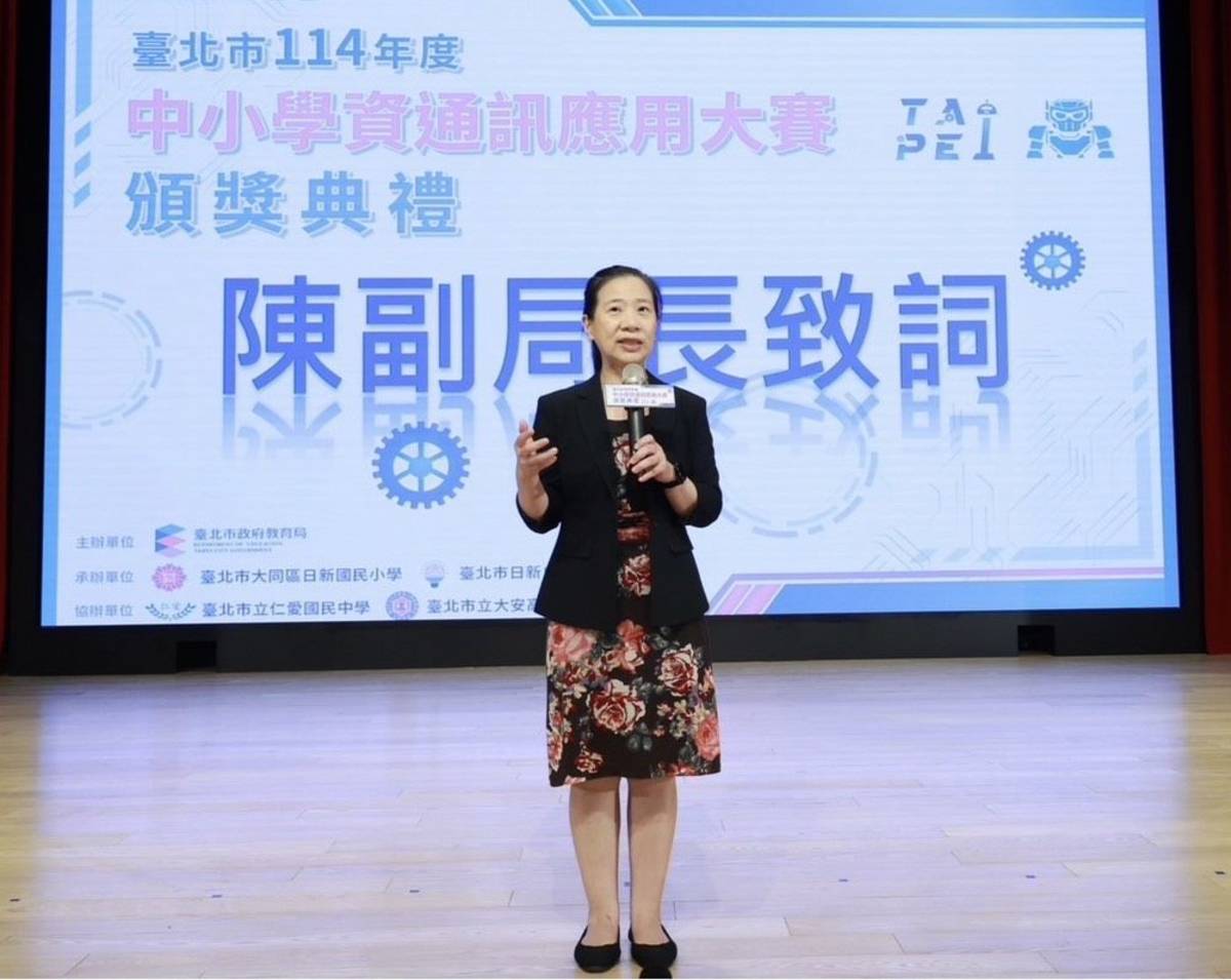 教育局副局長陳素慧表示，程式設計與AI應用，已成為未來科技產業的關鍵核心能力