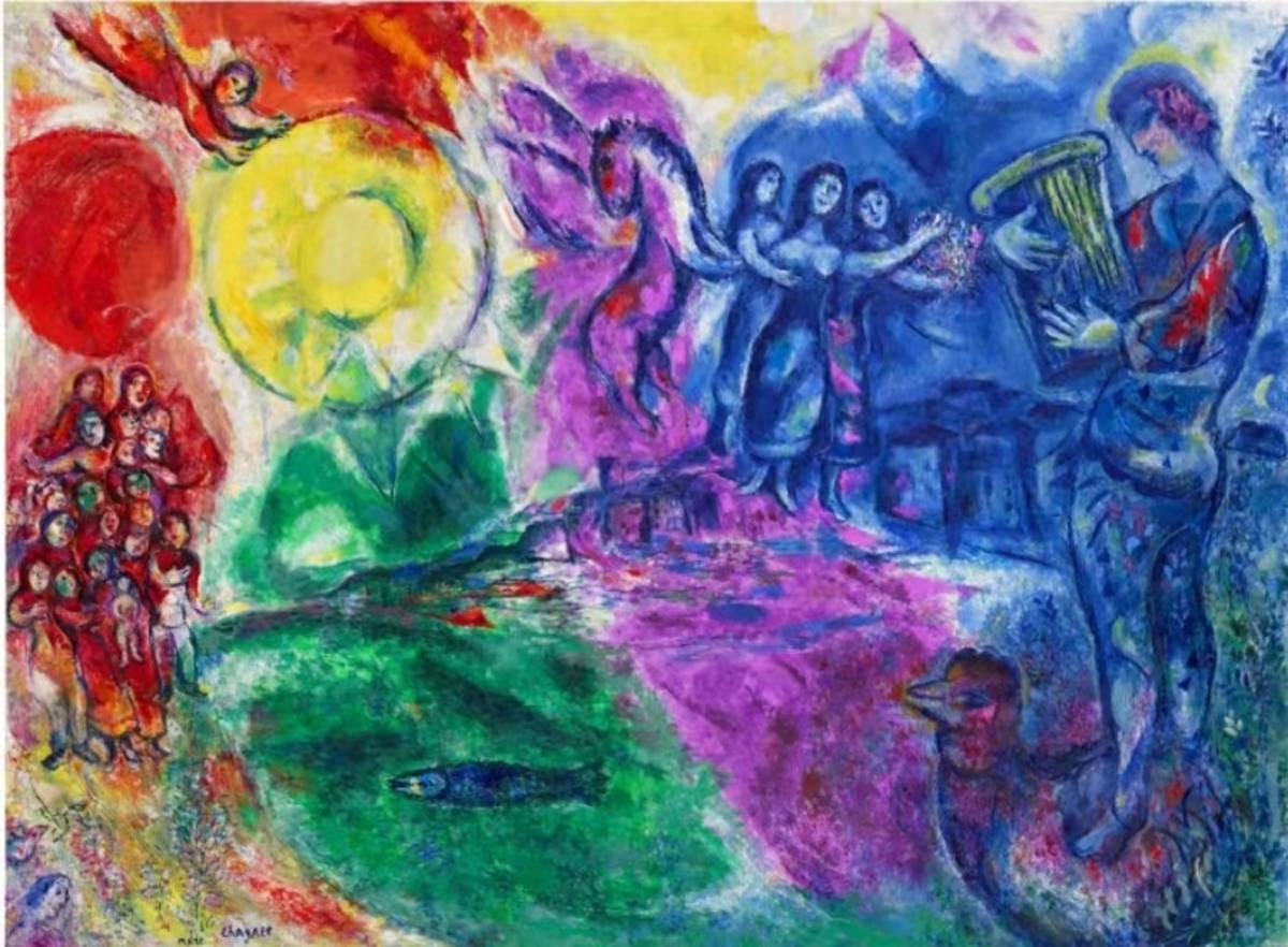 「奧菲斯」，夏卡爾，1969。