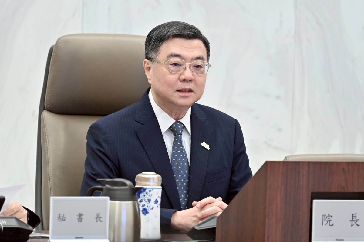行政院院長卓榮泰主持行政院院會，對體育署人員捍衛我國主權與維護青年國手的權益，表示肯定。(行政院提供)