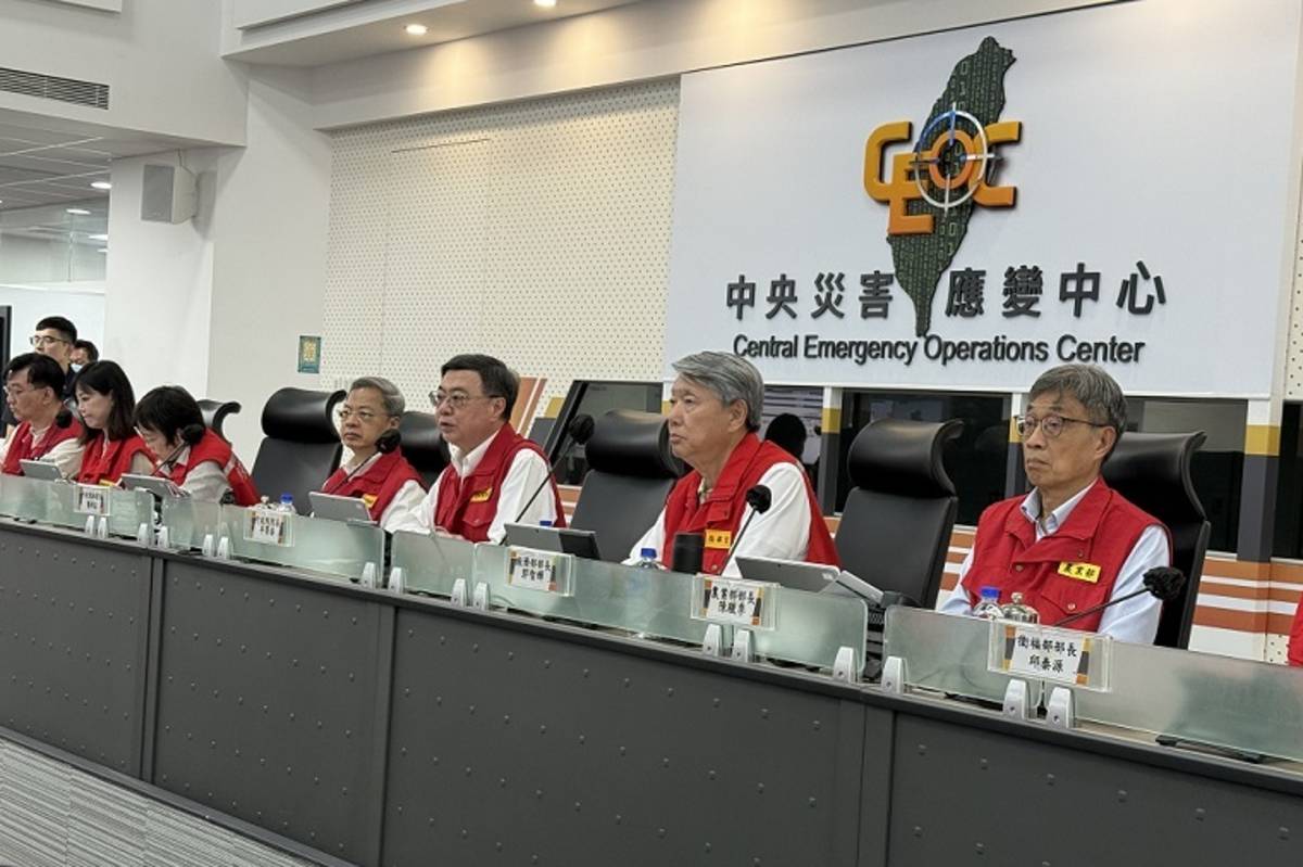 卓揆主持0728豪雨中央災害應變中心第十八次工作會報暨情資研判會議會議 (應變中心提供)