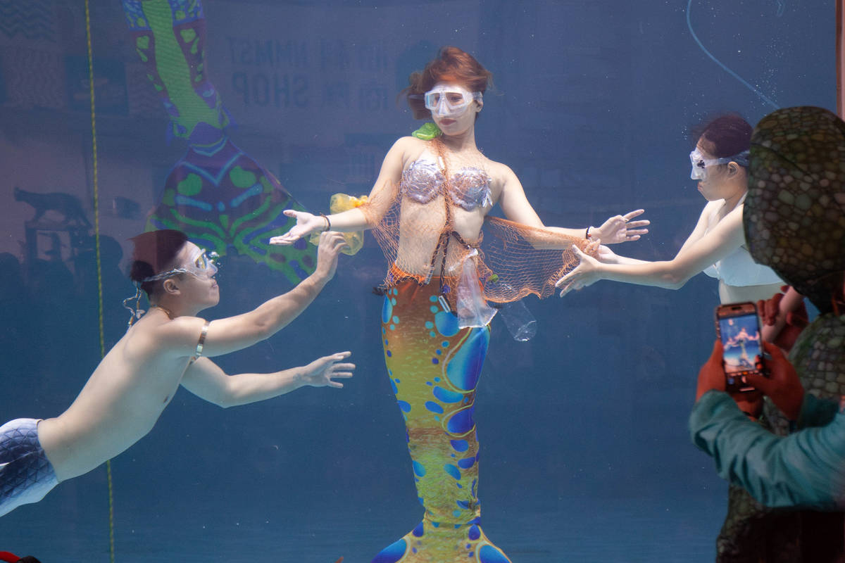 夢幻水下世界！人魚藝術展演魅力四射