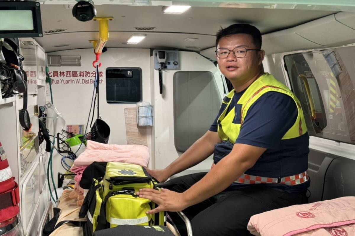 義消張博皓獲選114年全國救護志工菁英