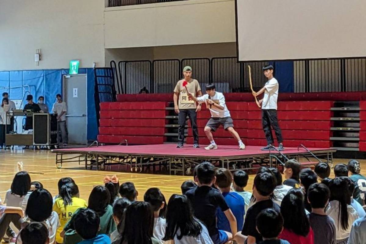 臺北市和平實驗小學的開學典禮打造一場以「勇氣」為主題的冒險旅程