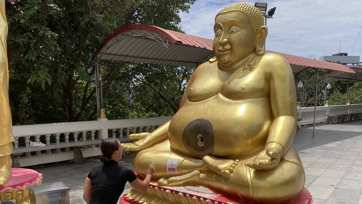泰國佛陀山的彌勒佛像