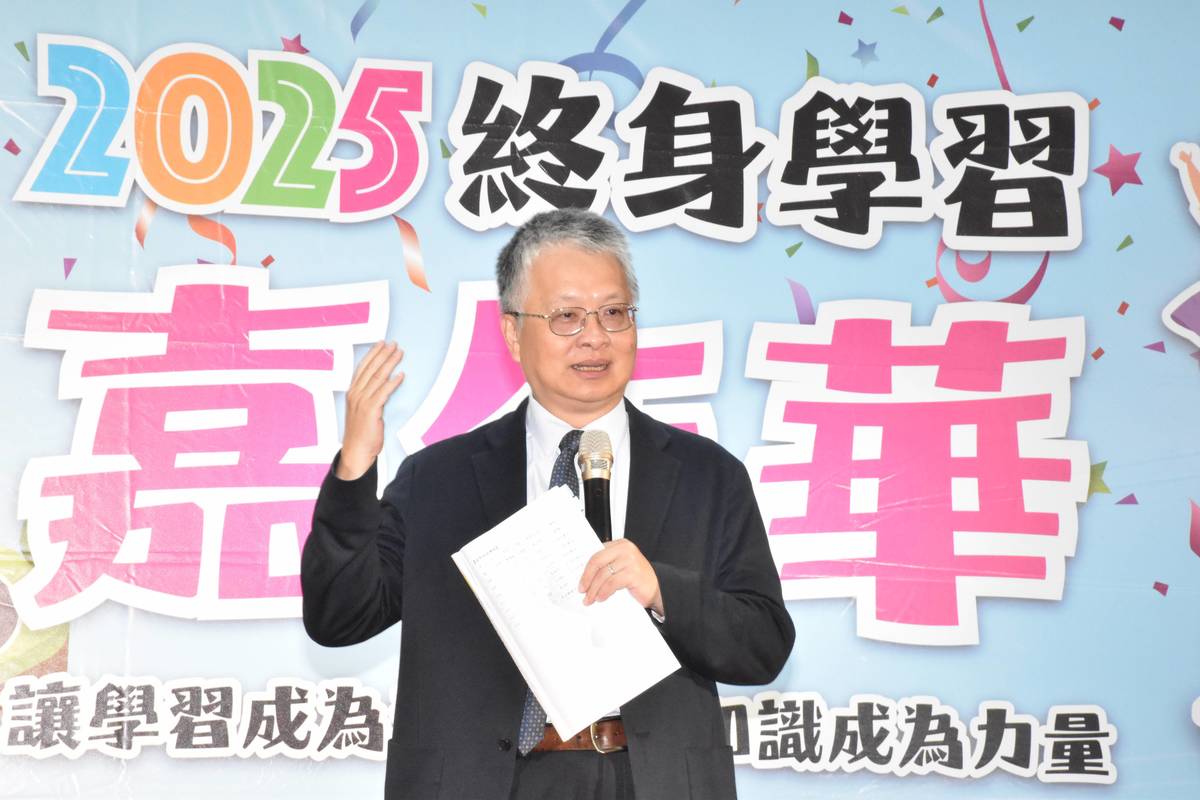 終身學習嘉年華教育部劉國偉政務次長開幕致詞 (教育部提供)