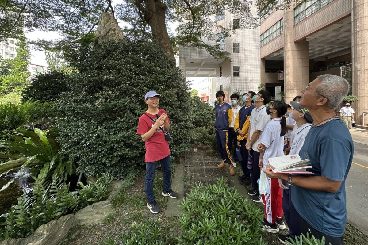 中山工商園藝科引進專業師資 帶學生幫樹看病