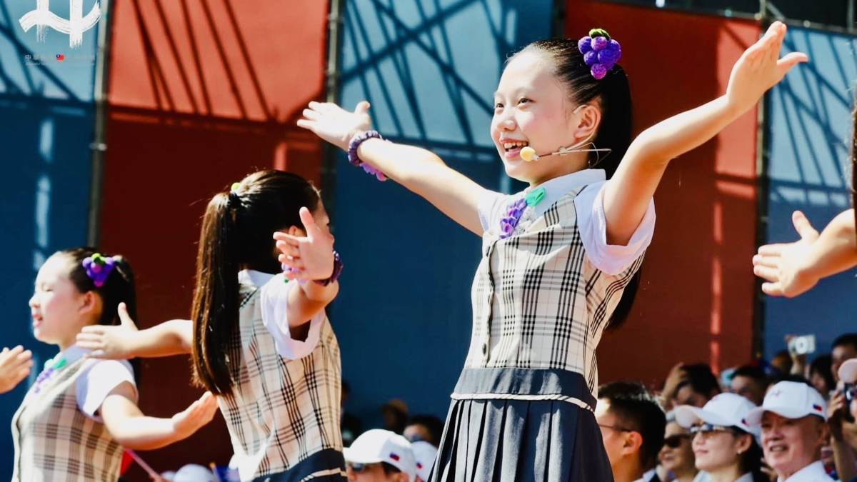 大村國小合唱團學生順利完成國歌領唱任務(圖片來源：大村國小提供)