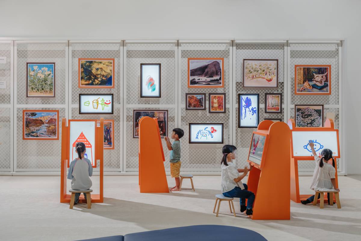 庫房裡的光典藏教育展互動裝置。圖片來源：臺中市立美術館