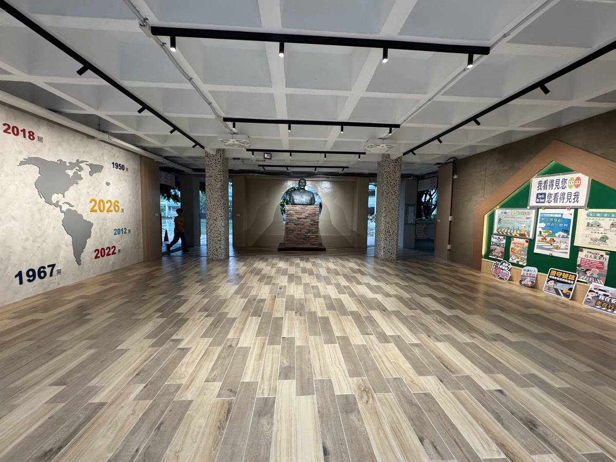 國語實小穿堂改善後變得更加明亮通透