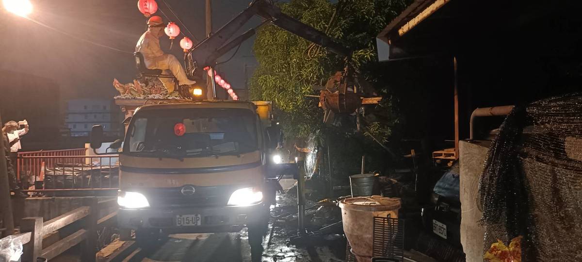 臺中案例場10月30日晚間持續進行清消