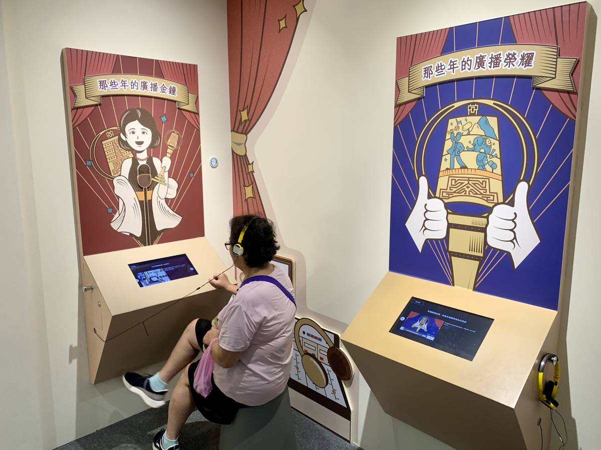 聲音故事館有許多大小朋友都適合的聲音展品 (記者石耀宇攝)